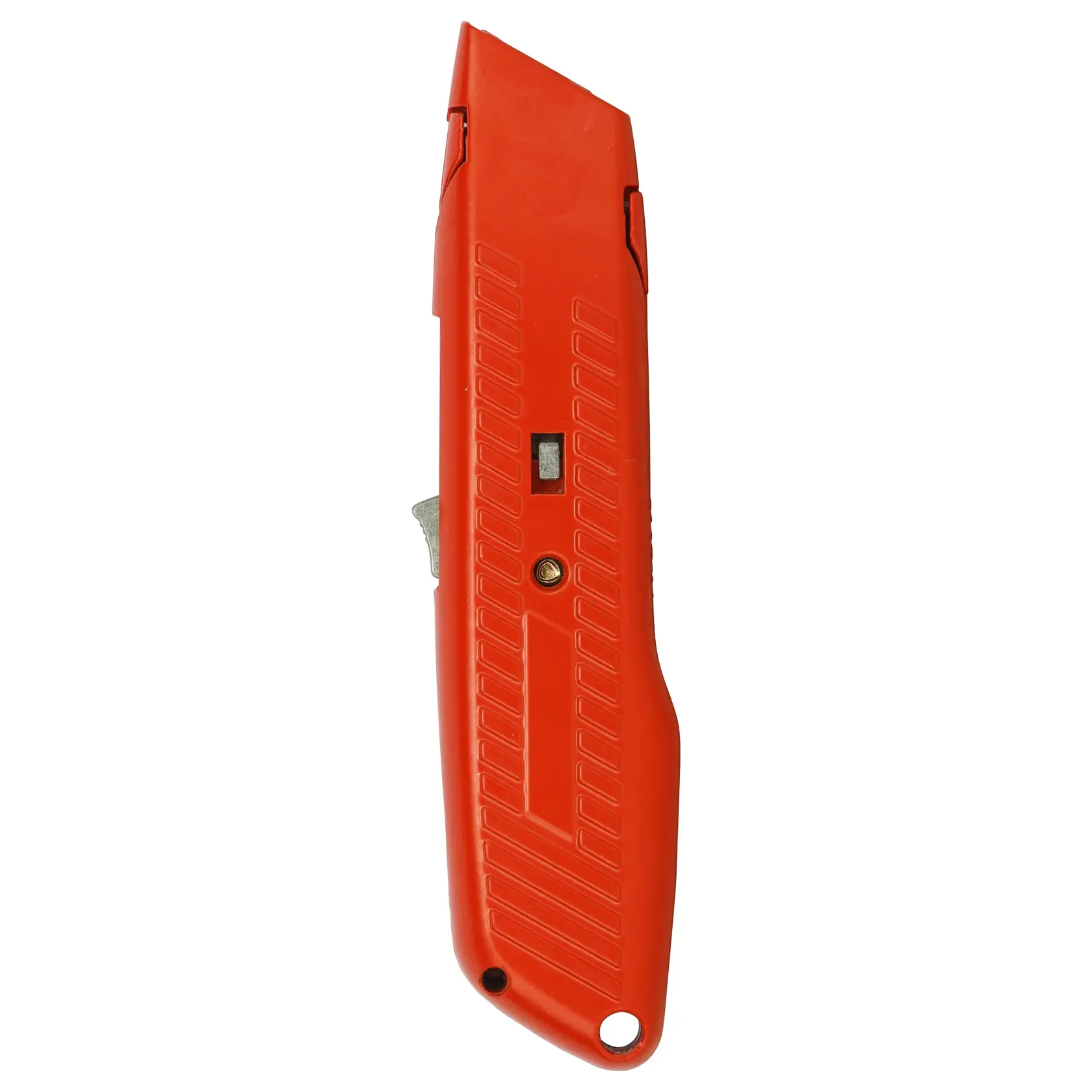 STANLEY 10-189C utility knife, red body, side view, white background.