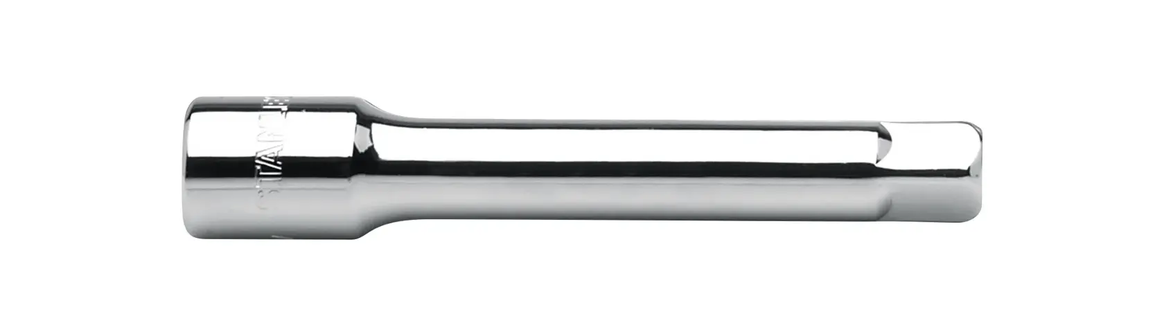 Stanley chrome extension bar for sockets, shown on a white background.