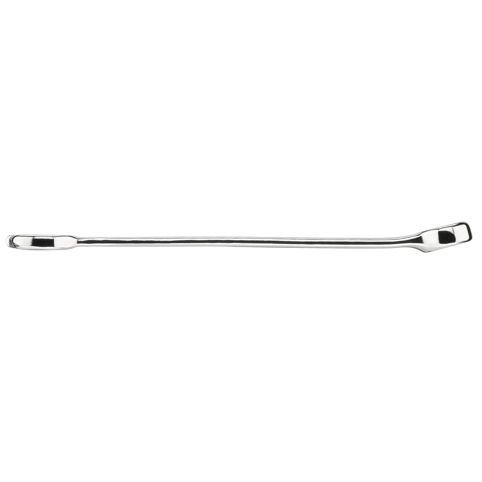 STANLEY STMT95788-0 polished steel double box end wrench, top view, tool photography.